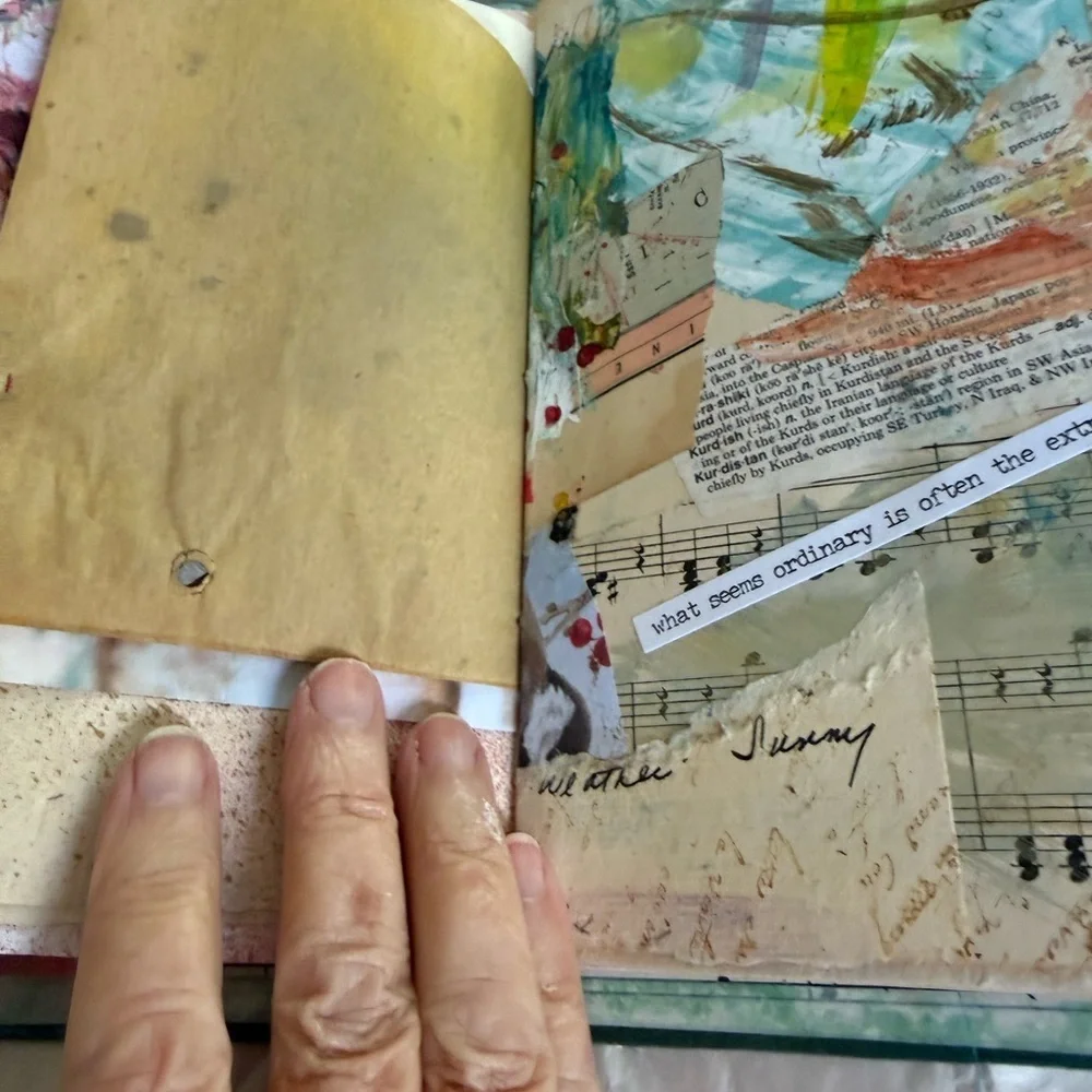 Handmade Junk Journal Mixed Media 6 x 9 84 Pages